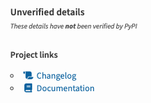 Unverified details