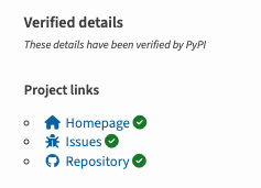 Verified details